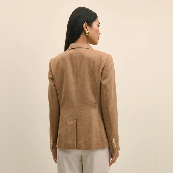 Brooks Brothers camel hair blazer tan 2 button pocket front jacket size 2 - Picture 3 of 16